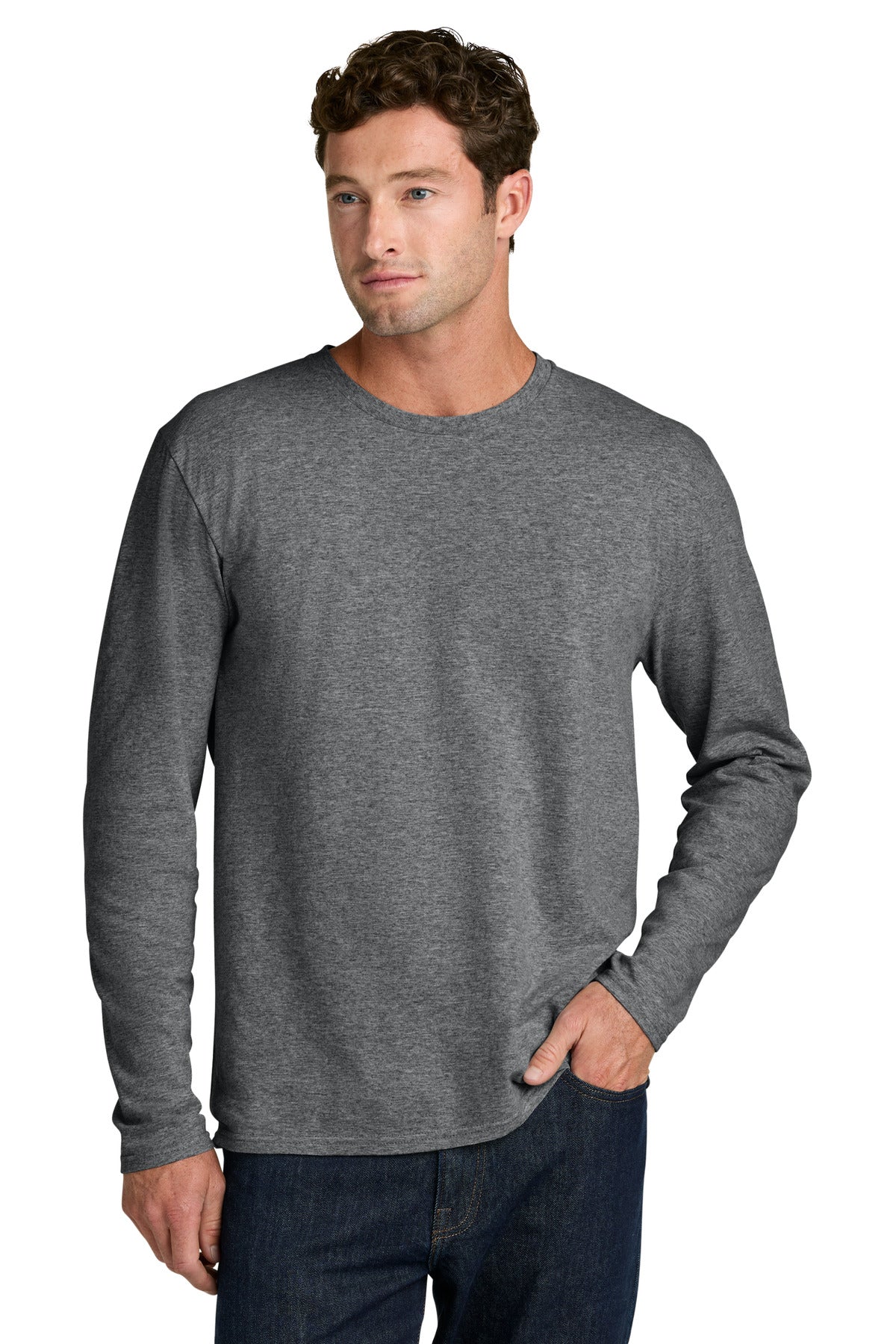 Port & Co Easy Cotton Long Sleeve Tee PC43LS