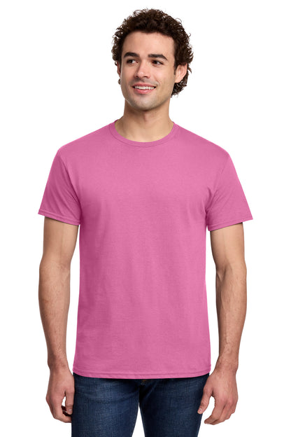 Gildan Light Cotton Tee 3000 - Azalea - front model view