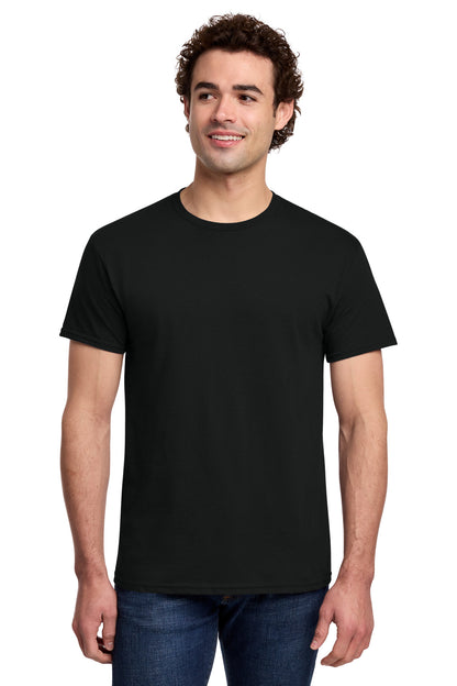 Gildan Light Cotton Tee 3000 - Black - front model view