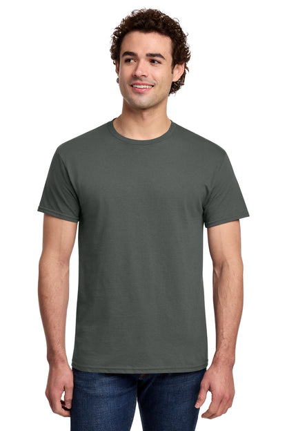 Gildan Light Cotton Tee 3000 - Charcoal - front model view