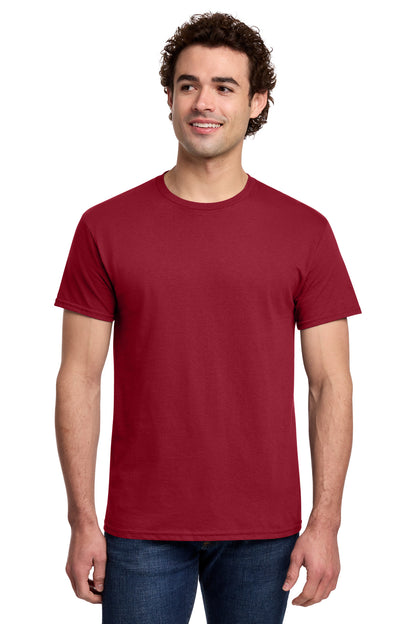 Gildan Light Cotton Tee 3000 - Cherry Red - front model view