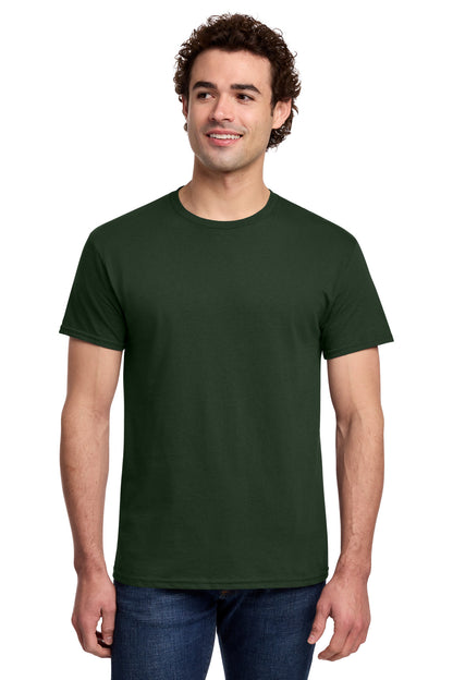 Gildan Light Cotton Tee 3000 - Forest Green - front model view