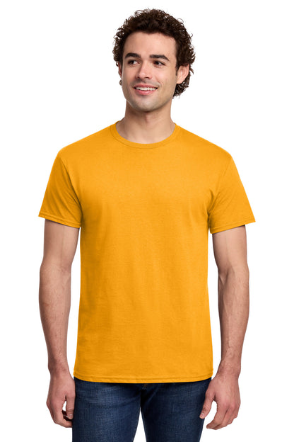 Gildan Light Cotton Tee 3000 - Gold - front model view