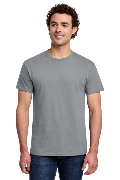 Gildan Light Cotton Tee 3000 - Gravel - front model view