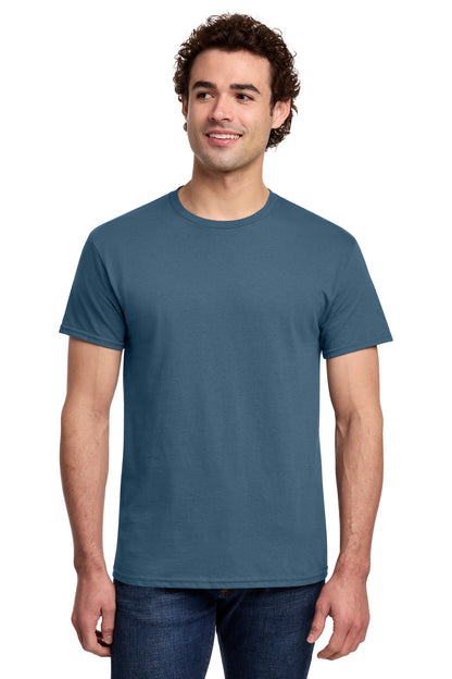 Gildan Light Cotton Tee 3000 - Indigo Blue - front model view