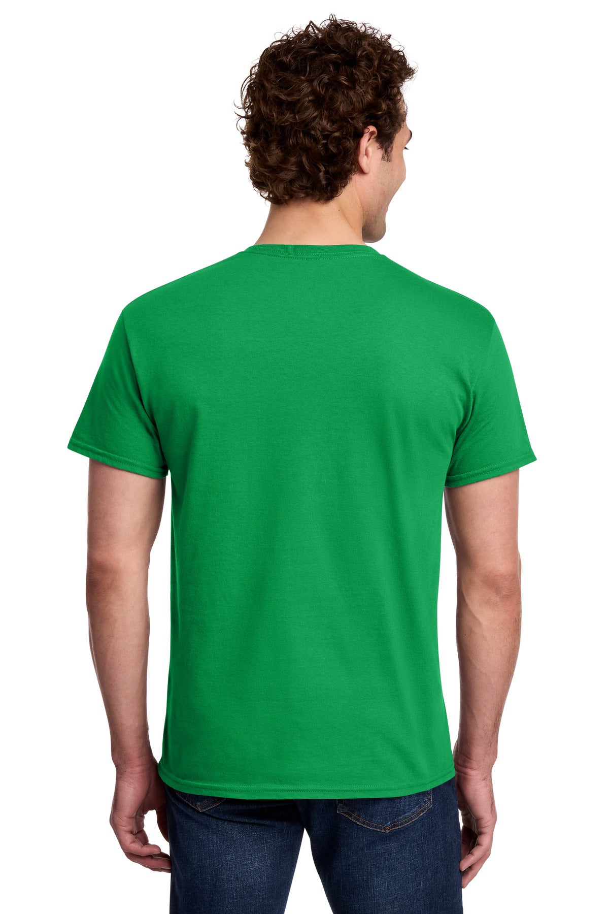Gildan Light Cotton Tee 3000 - Irish Green - back model view