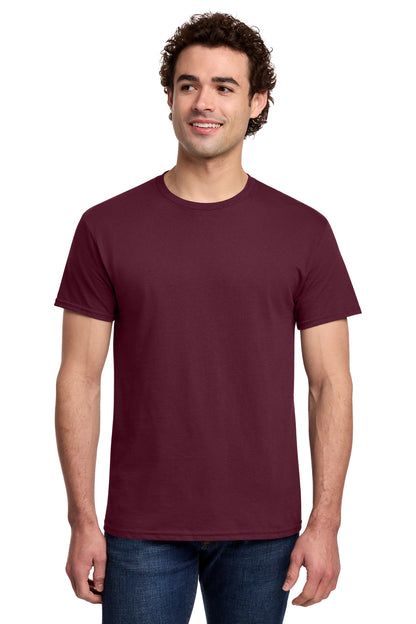 Gildan Light Cotton Tee 3000 - Maroon - front model view