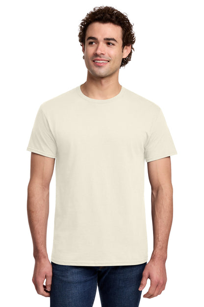 Gildan Light Cotton Tee 3000 - Natural - front model view