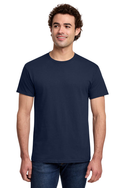 Gildan Light Cotton Tee 3000 - Navy - front model view