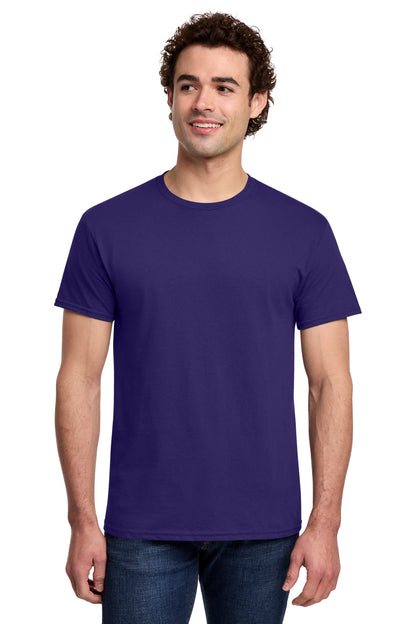 Gildan Light Cotton Tee 3000 - Purple - front model view