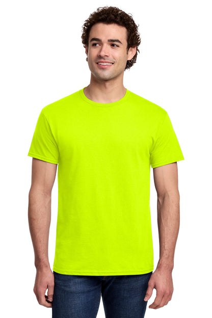 Gildan Light Cotton Tee 3000 - Safety Green - front model view