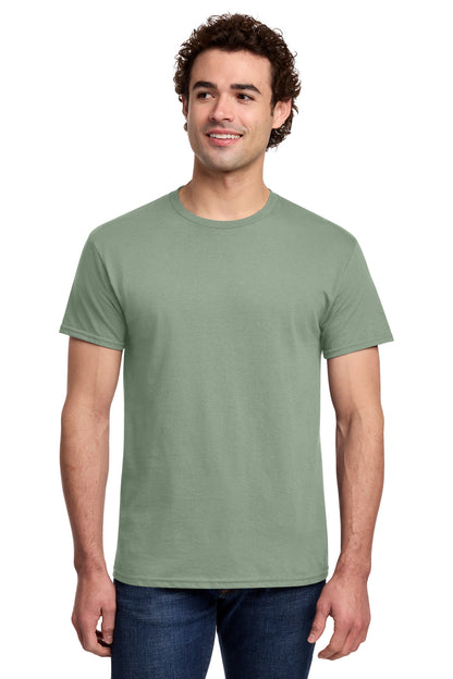 Gildan Light Cotton Tee 3000 - Sage - front model view