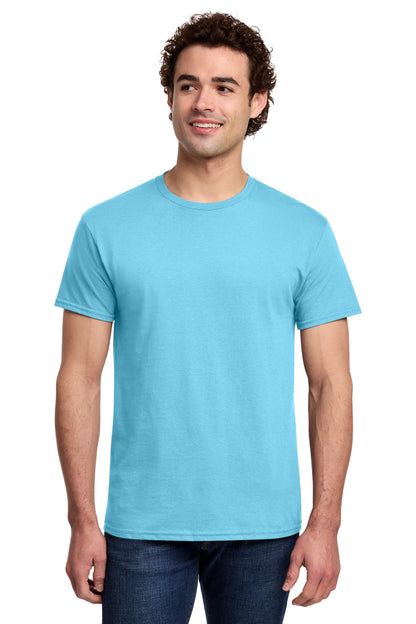 Gildan Light Cotton Tee 3000 - Sky - front model view
