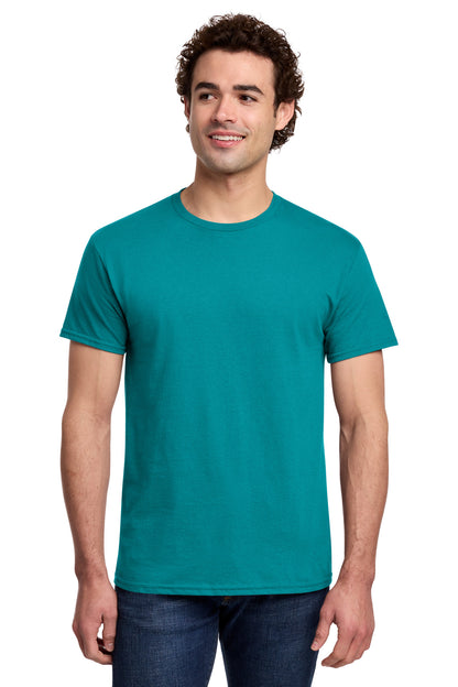 Gildan Light Cotton Tee 3000 - Tropical Blue - front model view