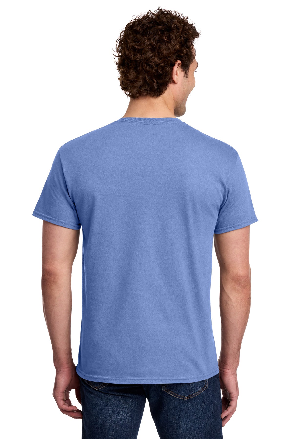 Gildan Light Cotton Tee 3000 - Violet - back model view