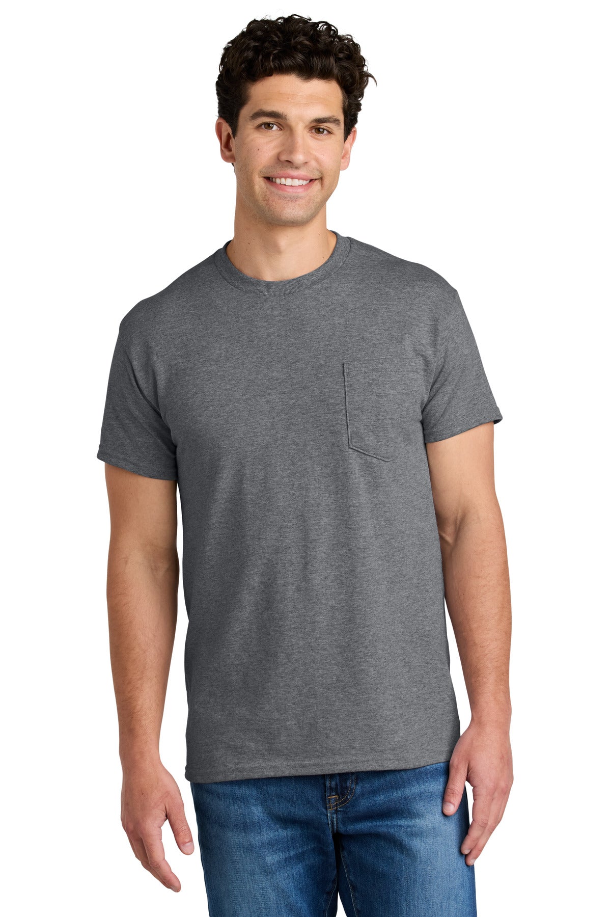 Gildan   - DryBlend   50 Cotton/50 Poly Pocket T-Shirt. 8300