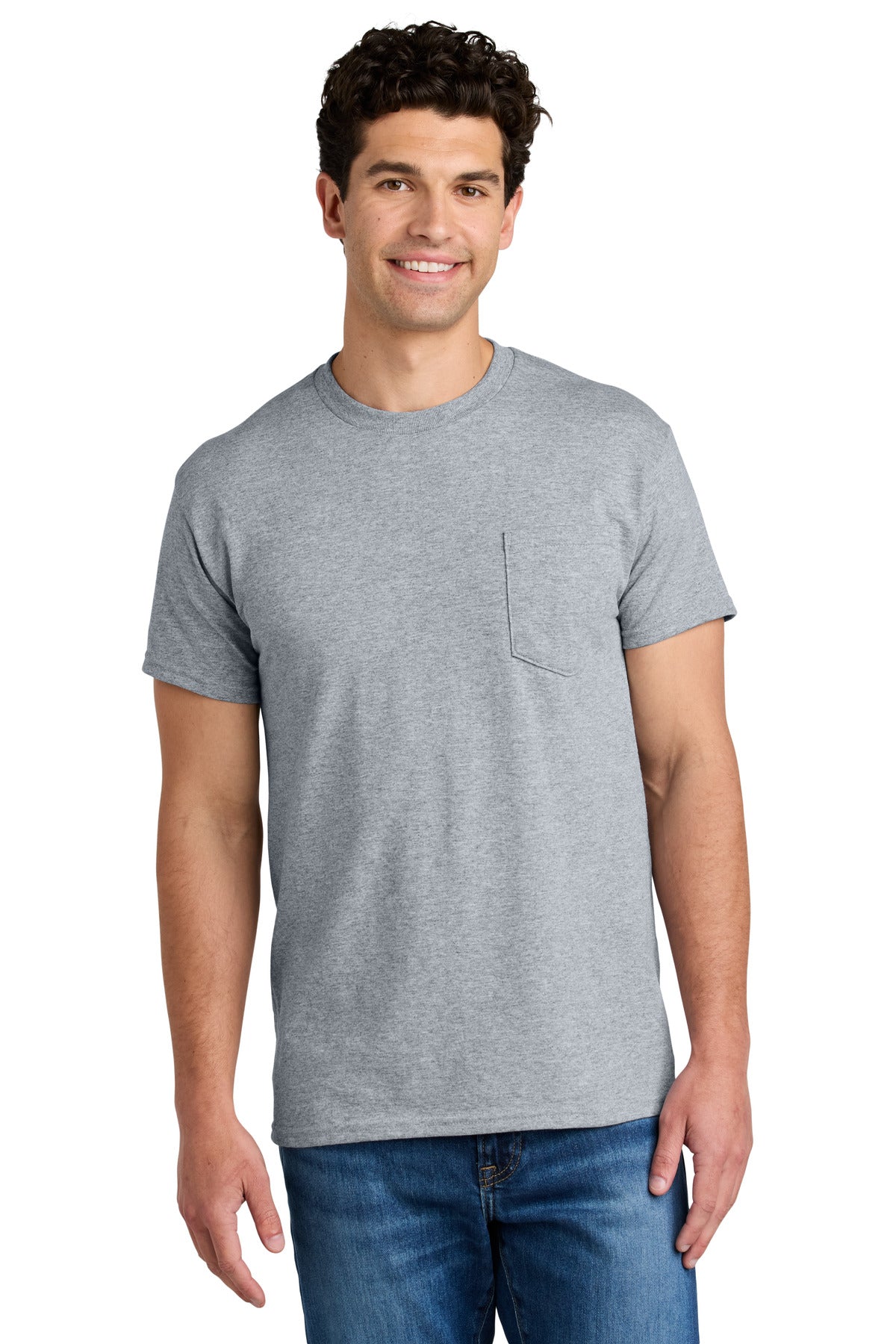 Gildan   - DryBlend   50 Cotton/50 Poly Pocket T-Shirt. 8300
