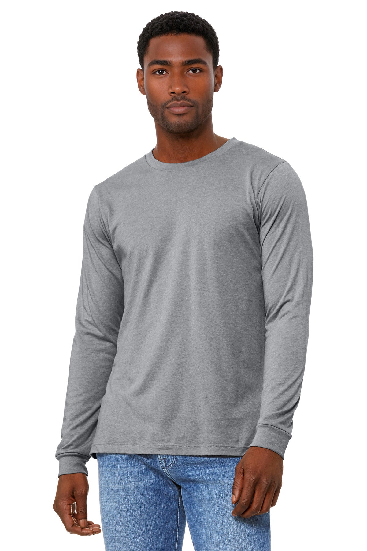 BELLA+CANVAS   Unisex Heather CVC Long Sleeve Tee BC3501CVC