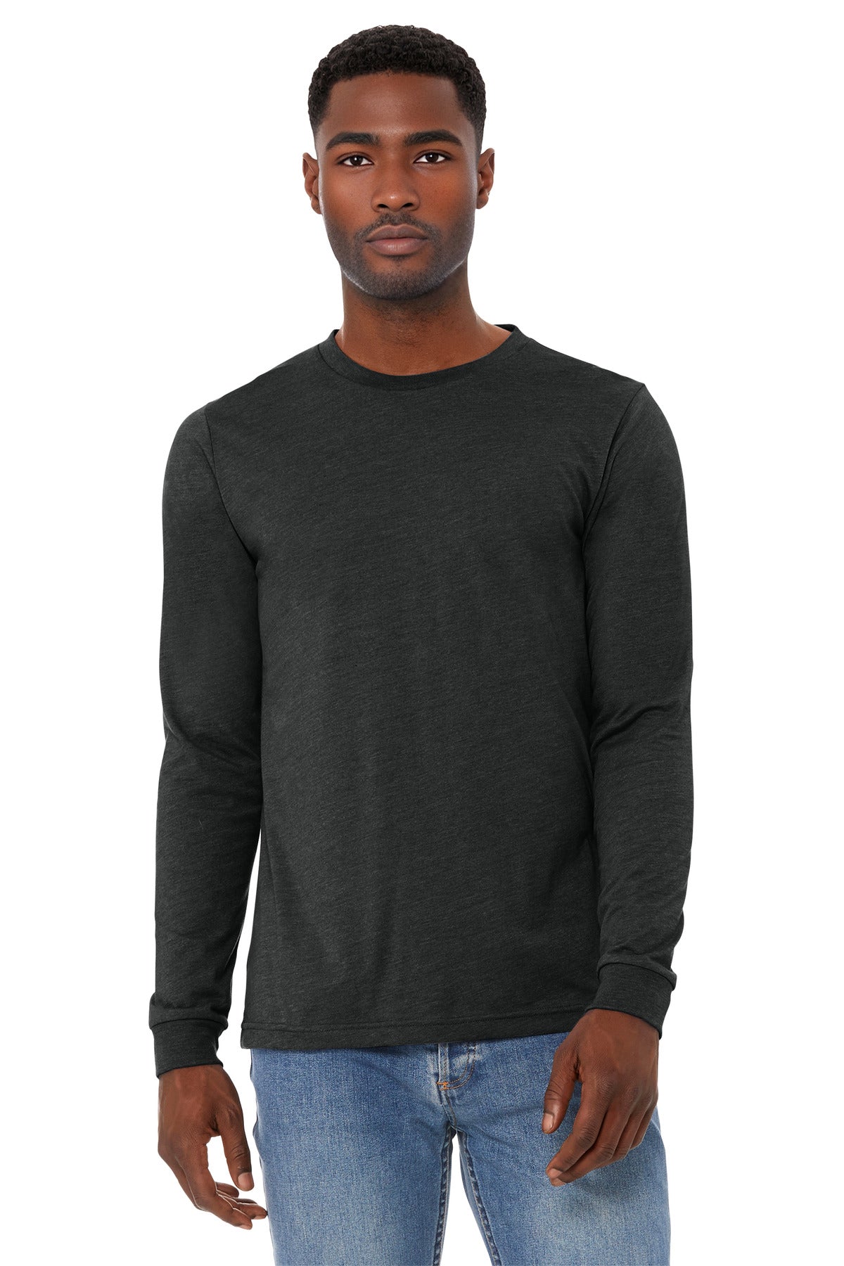 BELLA+CANVAS   Unisex Heather CVC Long Sleeve Tee BC3501CVC