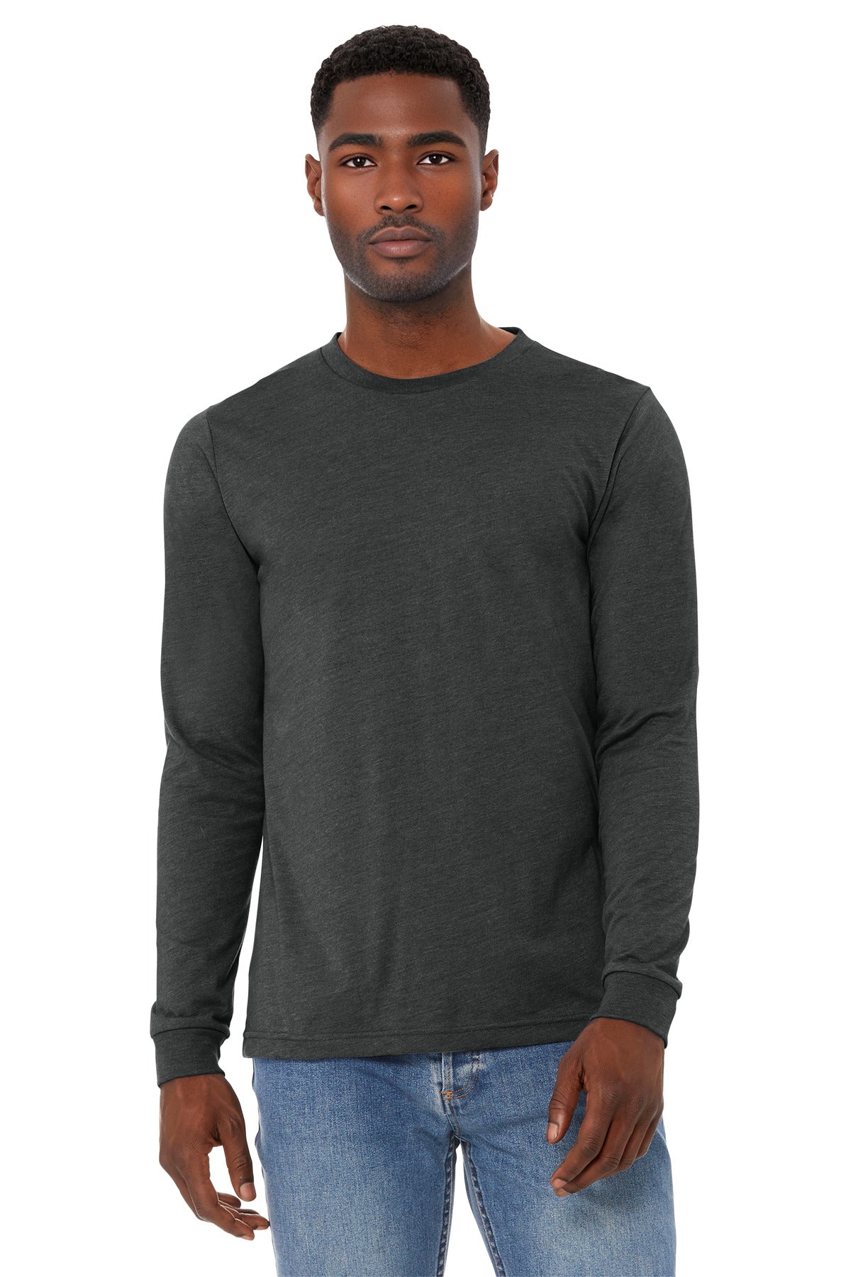BELLA+CANVAS   Unisex Heather CVC Long Sleeve Tee BC3501CVC