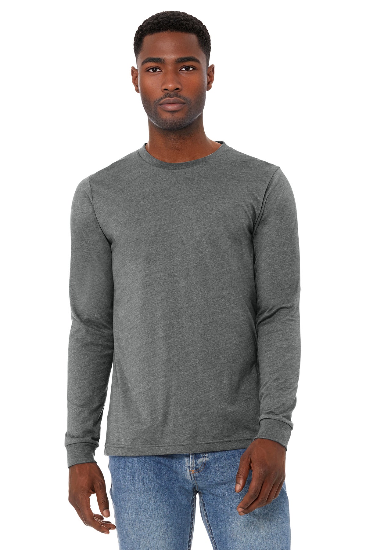 BELLA+CANVAS   Unisex Heather CVC Long Sleeve Tee BC3501CVC