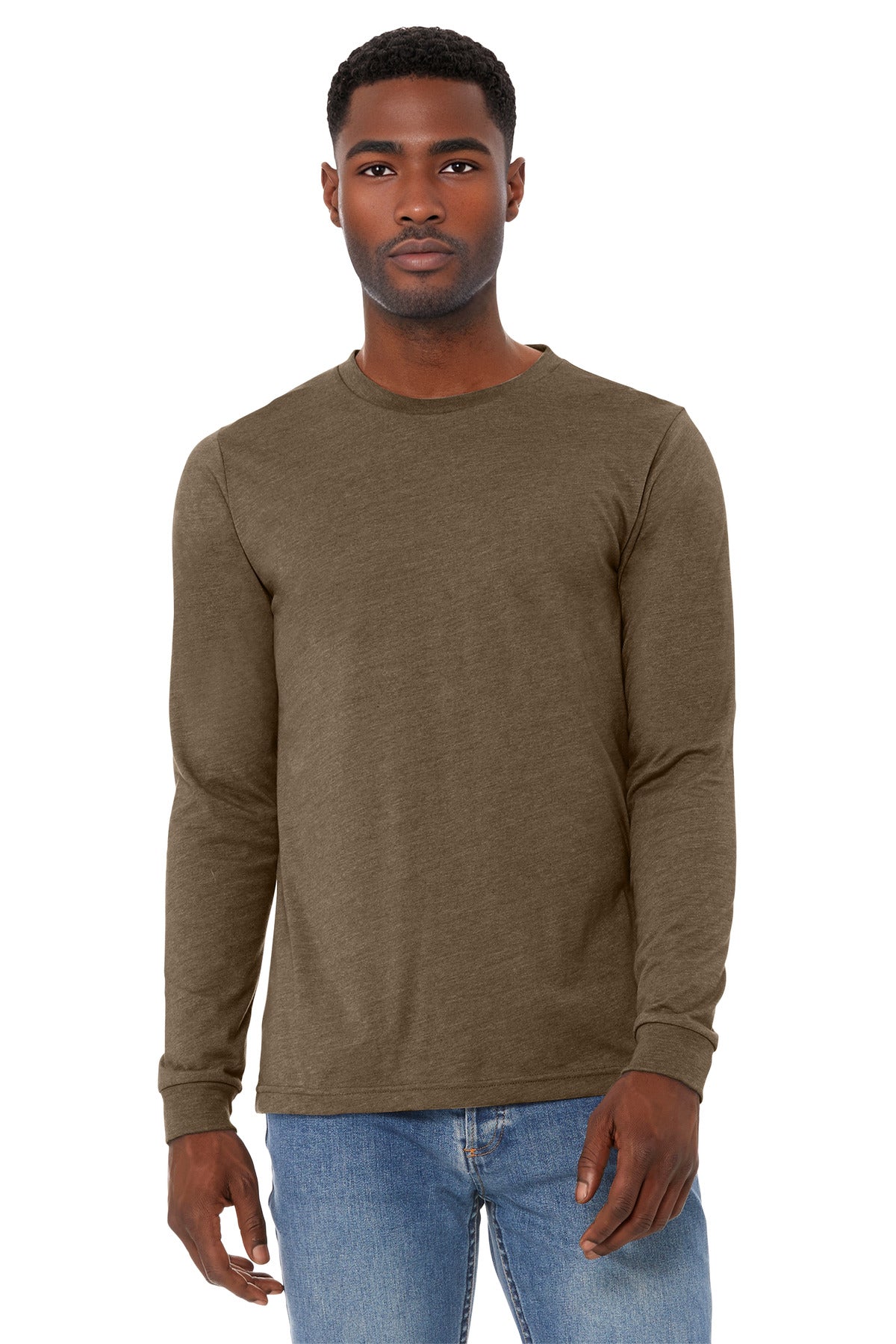 BELLA+CANVAS   Unisex Heather CVC Long Sleeve Tee BC3501CVC