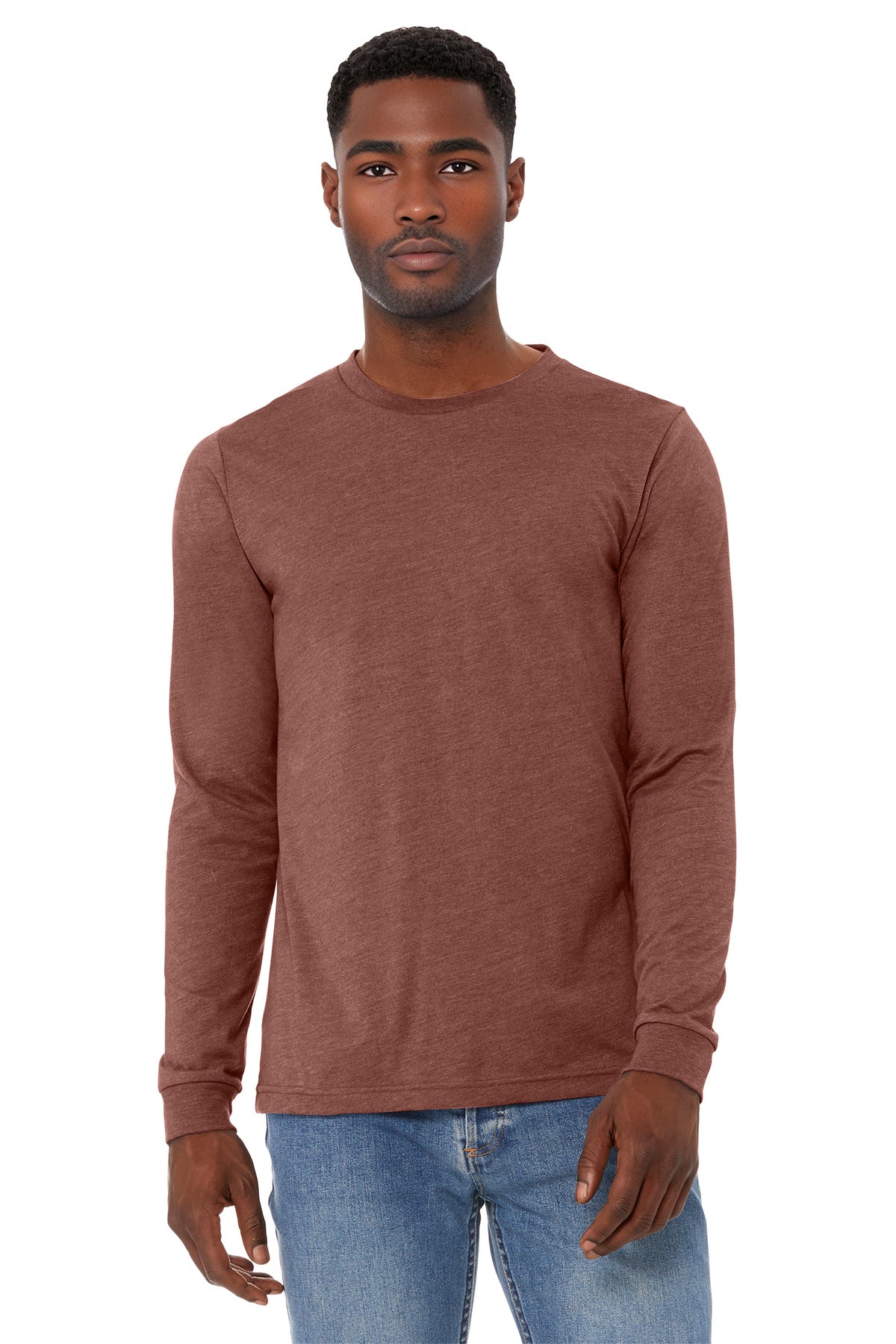 BELLA+CANVAS   Unisex Heather CVC Long Sleeve Tee BC3501CVC
