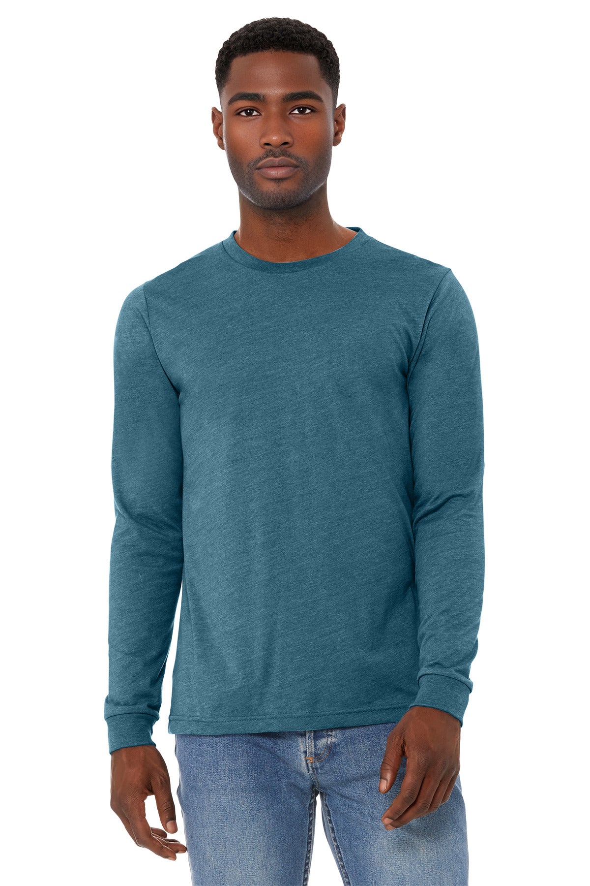BELLA+CANVAS   Unisex Heather CVC Long Sleeve Tee BC3501CVC