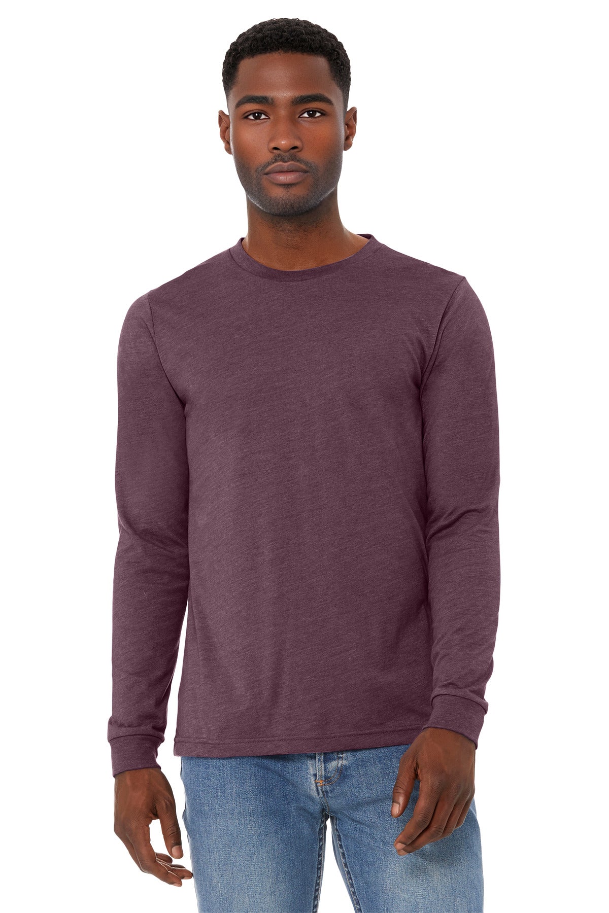 BELLA+CANVAS   Unisex Heather CVC Long Sleeve Tee BC3501CVC