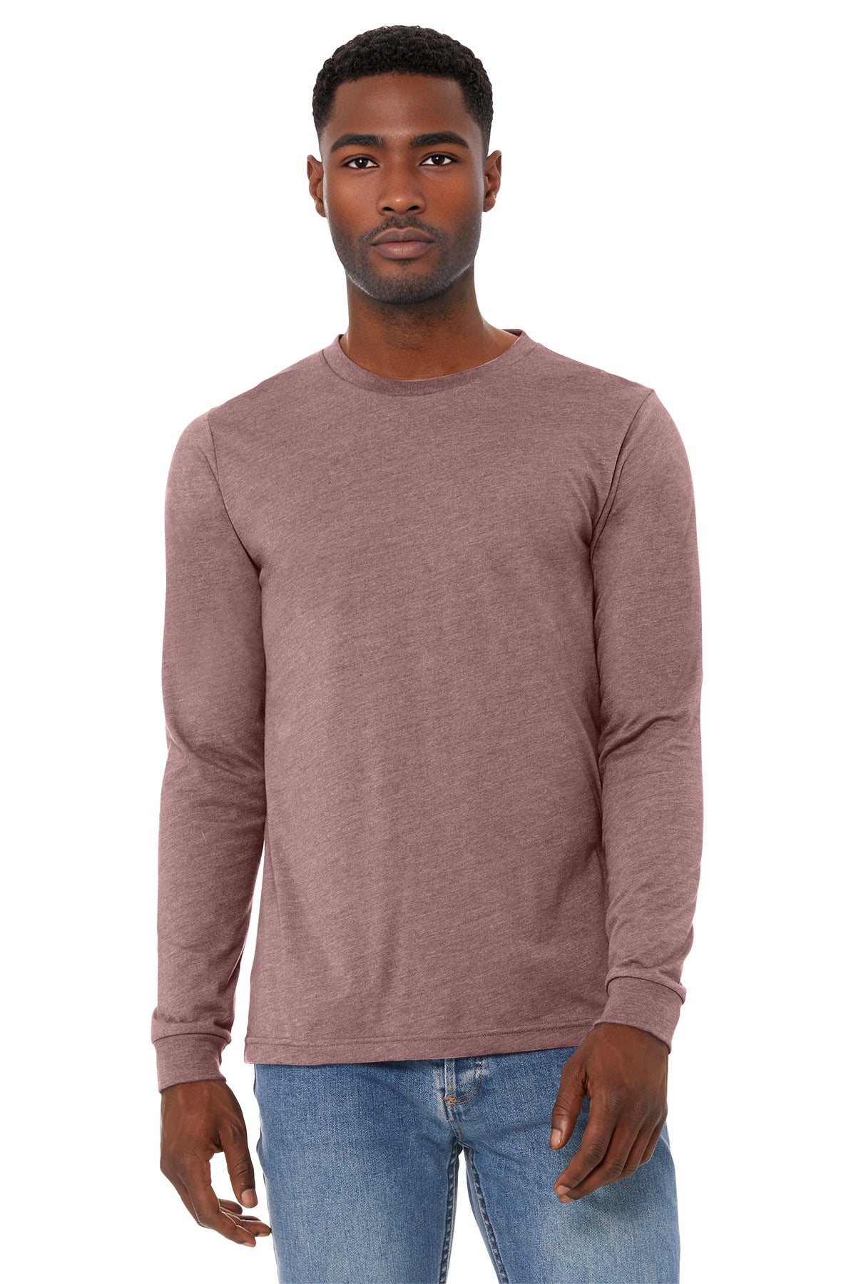 BELLA+CANVAS   Unisex Heather CVC Long Sleeve Tee BC3501CVC