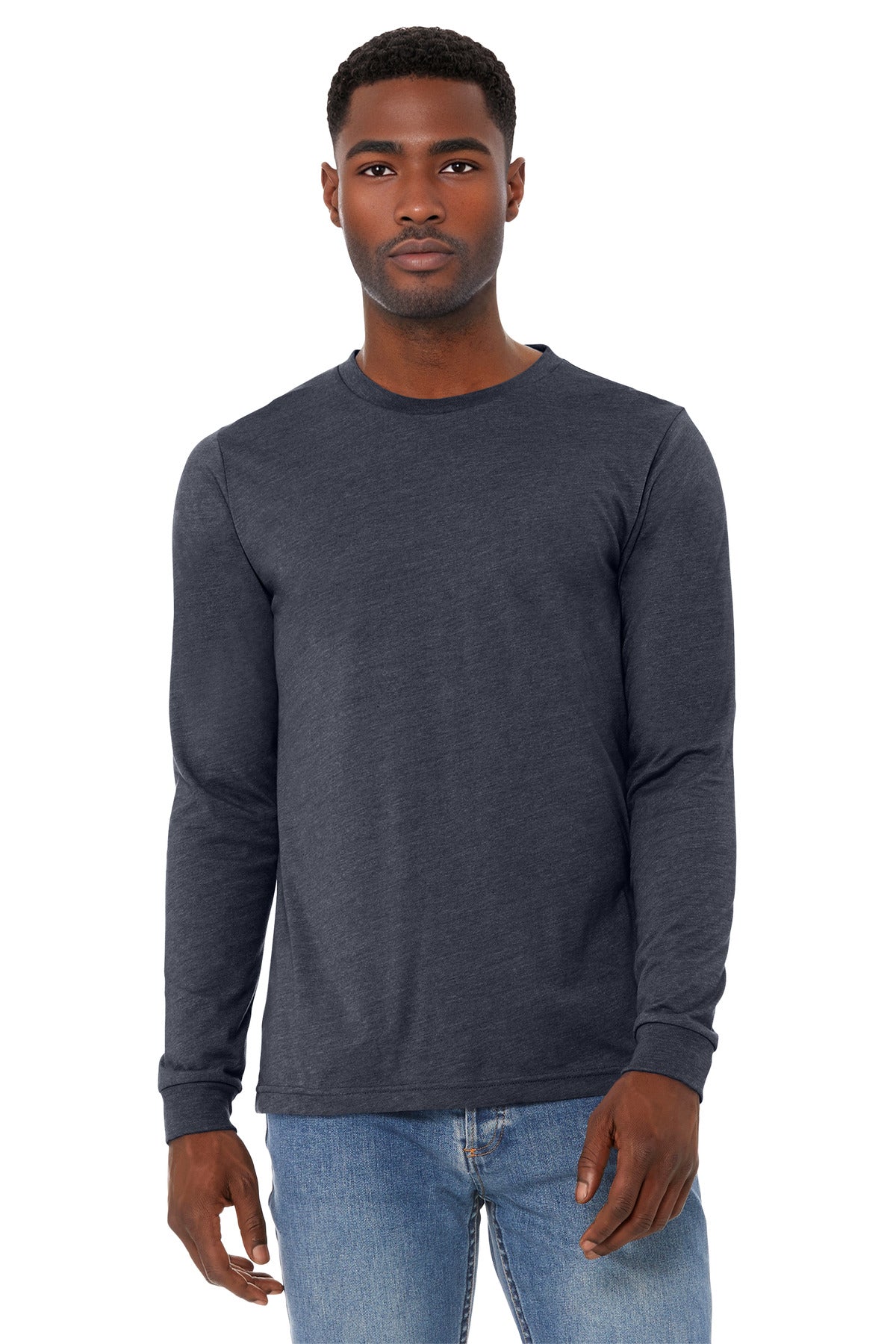 BELLA+CANVAS   Unisex Heather CVC Long Sleeve Tee BC3501CVC