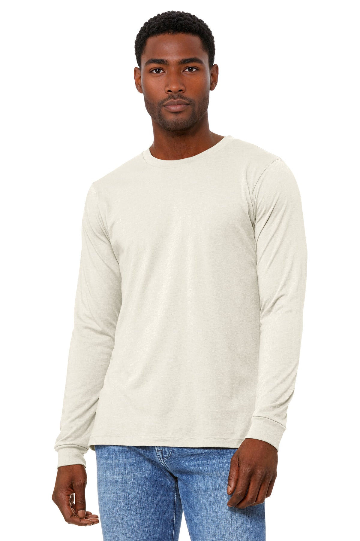BELLA+CANVAS   Unisex Heather CVC Long Sleeve Tee BC3501CVC