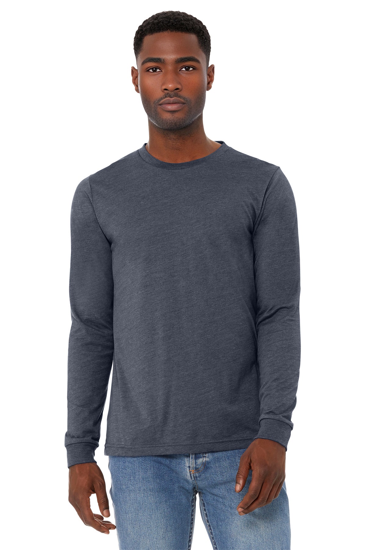 BELLA+CANVAS   Unisex Heather CVC Long Sleeve Tee BC3501CVC