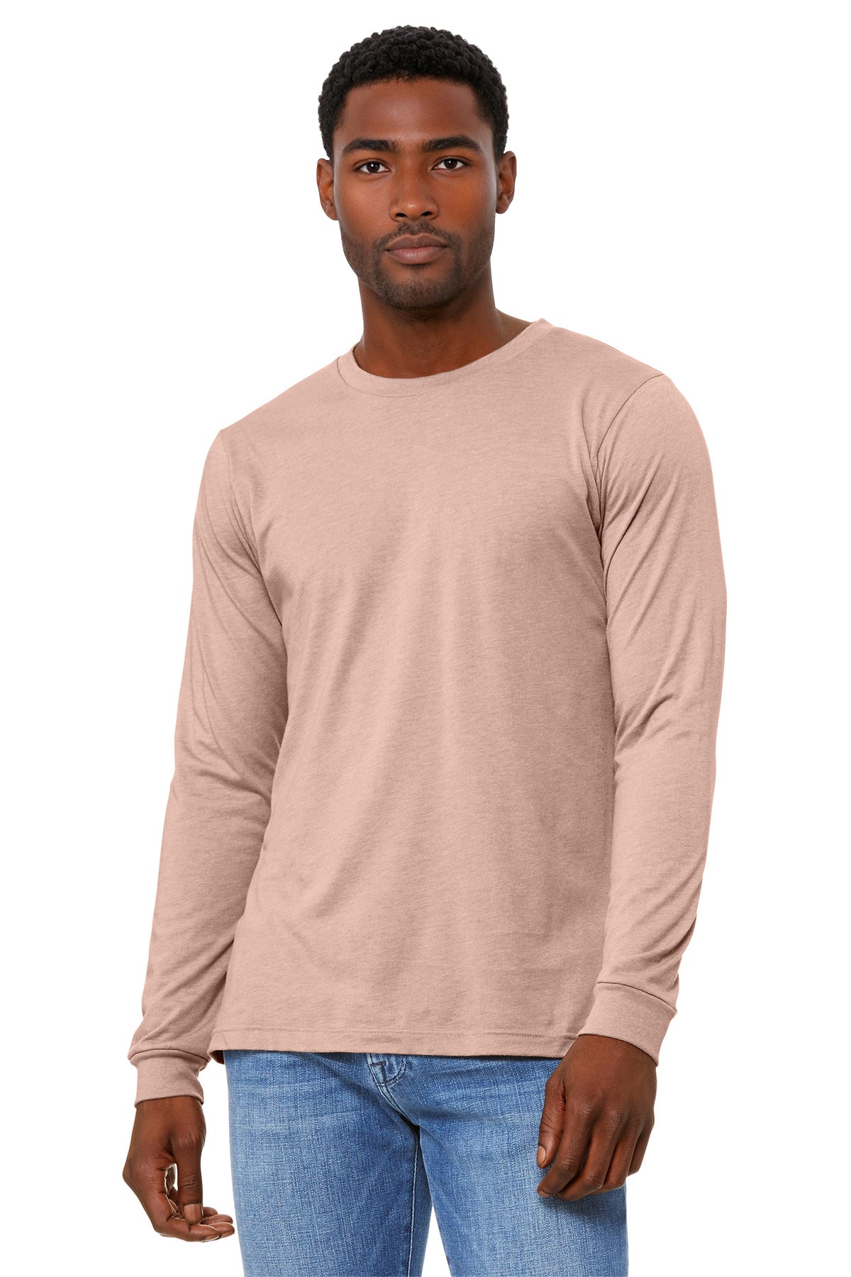 BELLA+CANVAS   Unisex Heather CVC Long Sleeve Tee BC3501CVC