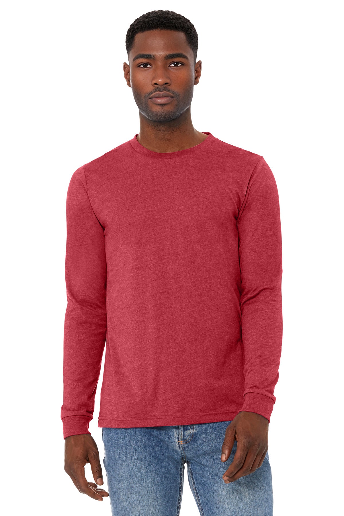 BELLA+CANVAS   Unisex Heather CVC Long Sleeve Tee BC3501CVC