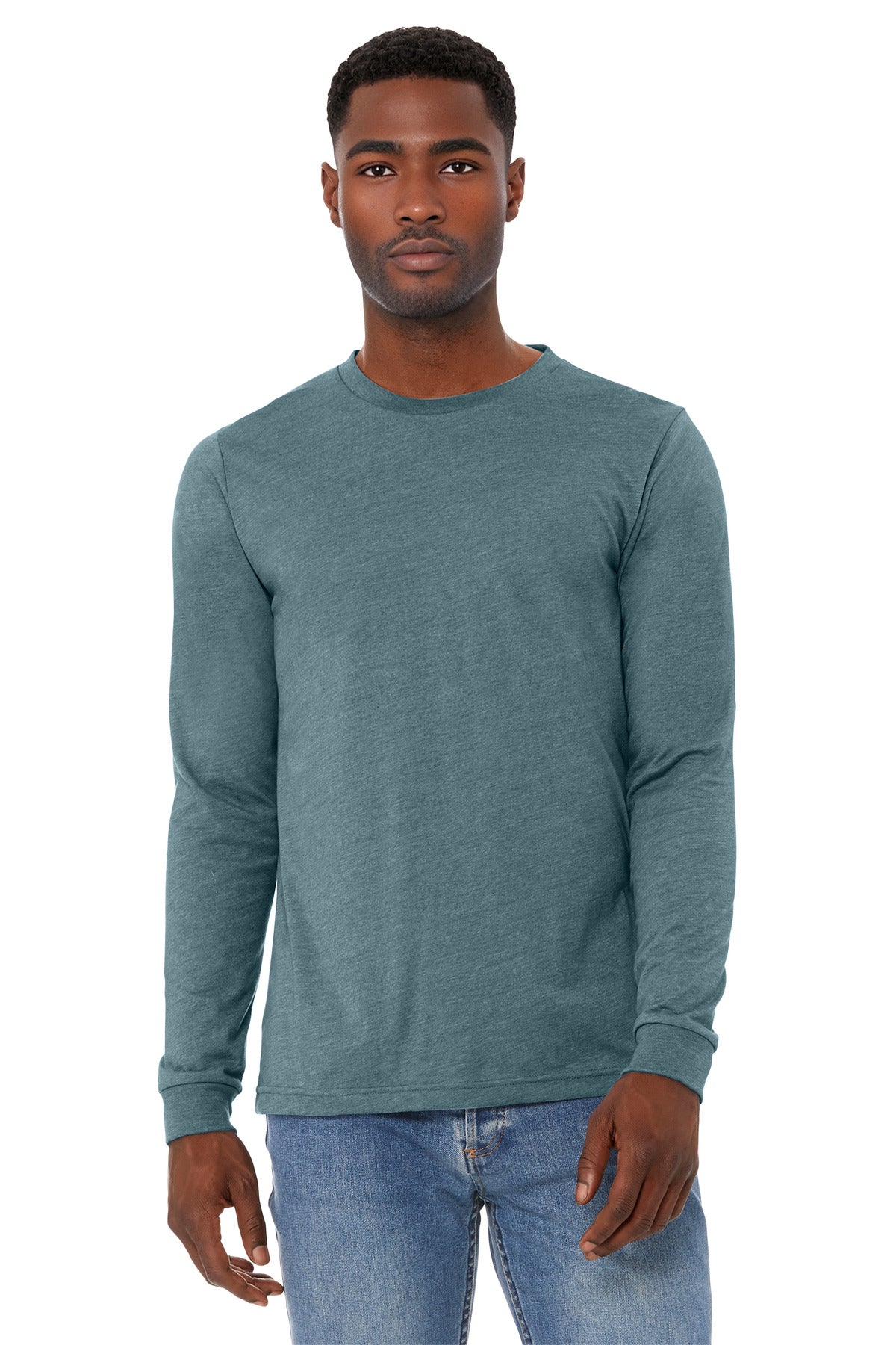BELLA+CANVAS   Unisex Heather CVC Long Sleeve Tee BC3501CVC