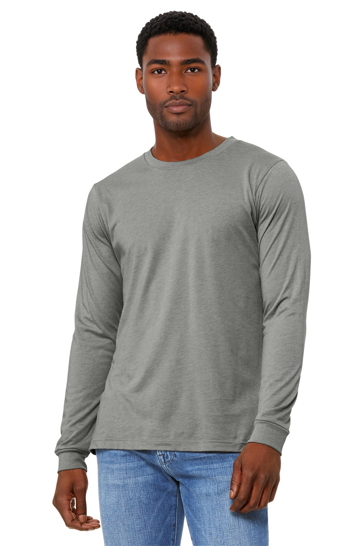 BELLA+CANVAS   Unisex Heather CVC Long Sleeve Tee BC3501CVC