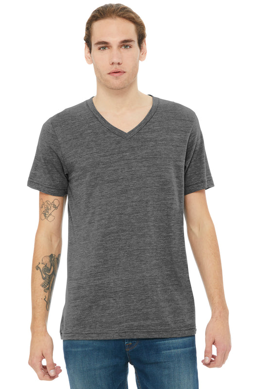 BELLA+CANVAS   Unisex Textured Jersey V-Neck Tee BC3655