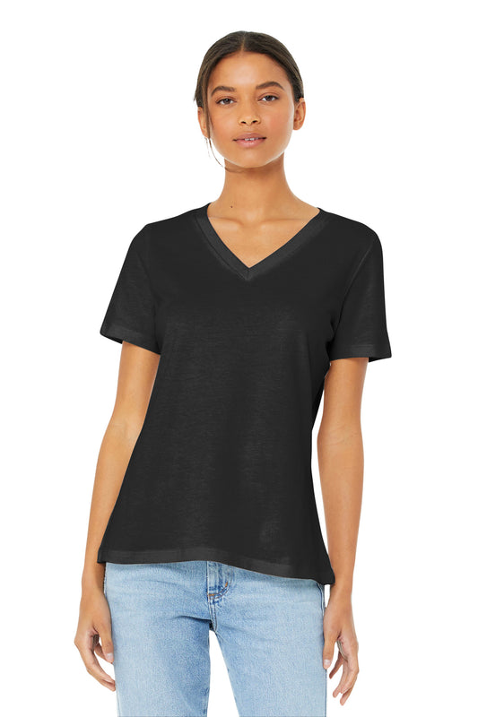 BELLA+CANVAS    Women's Relaxed Jersey Short Sleeve V-Neck Tee. BC6405