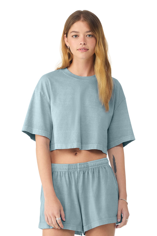 BELLA+CANVAS   Women's Heavyweight Garment-Dyed Cropped Tee BC6882GD