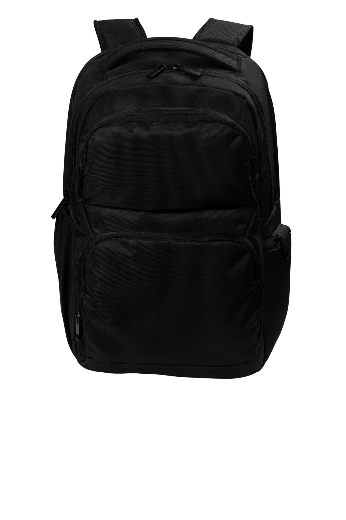 Port Authority Transit Backpack BG224 - Deep Black - front model view