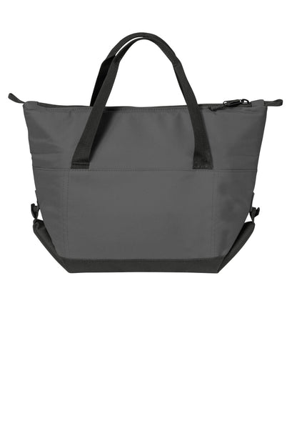 Port Authority 6-Can Collapsible Cooler BG515 - Charcoal/ Dark Charcoal - back model view