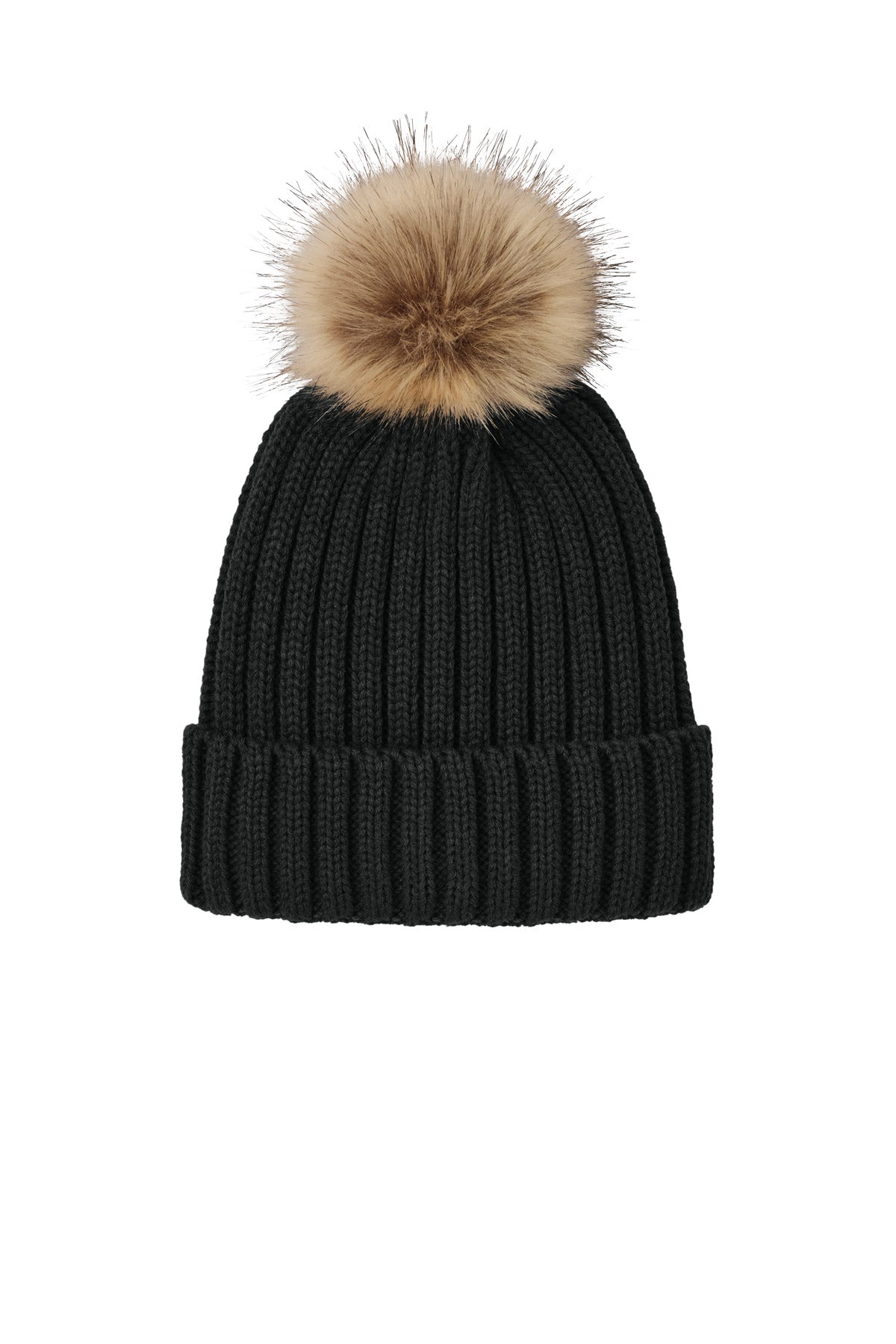 Port Authority   Faux Fur Pom Beanie C990