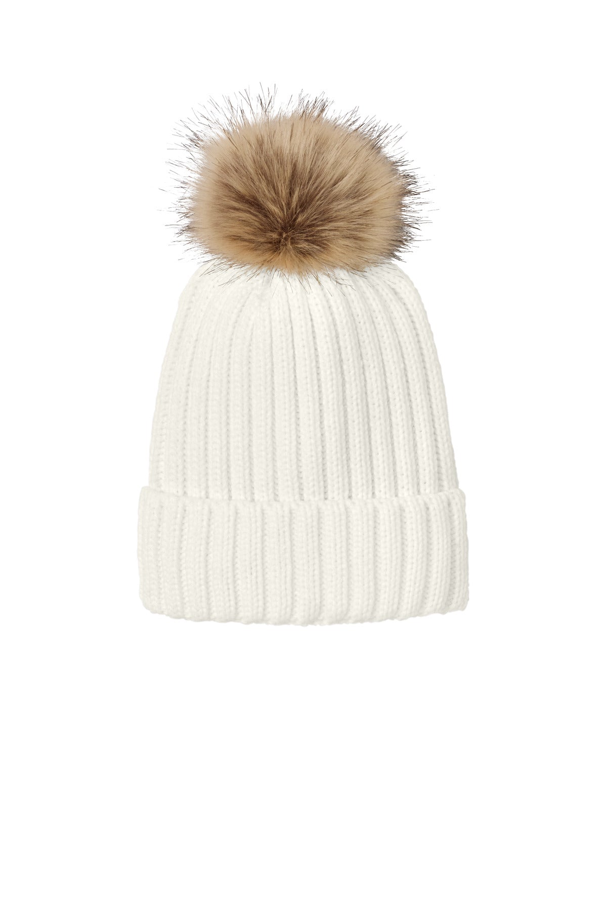 Port Authority   Faux Fur Pom Beanie C990