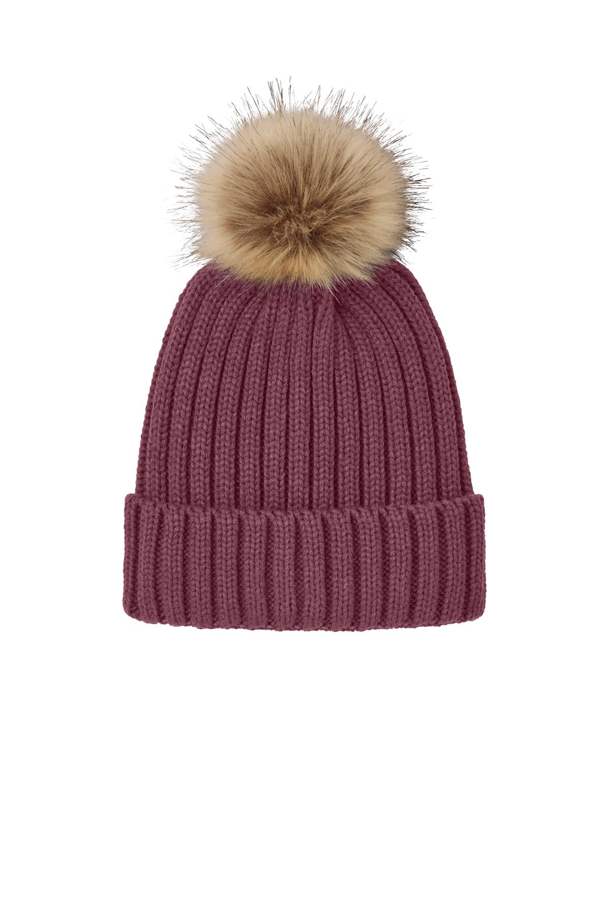 Port Authority   Faux Fur Pom Beanie C990