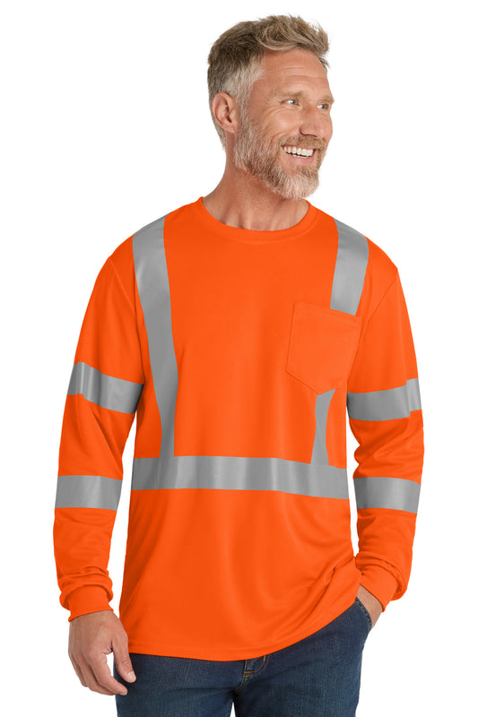 CornerStone    ANSI 107 Class 3 Mesh Long Sleeve Tee. CS203