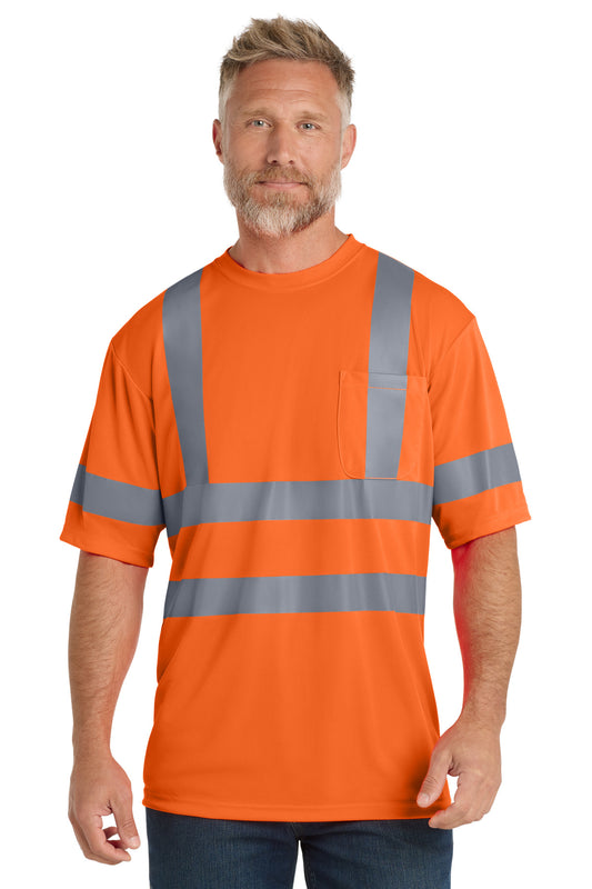 CornerStone   - ANSI 107 Class 3 Short Sleeve Snag-Resistant Reflective T-Shirt. CS408