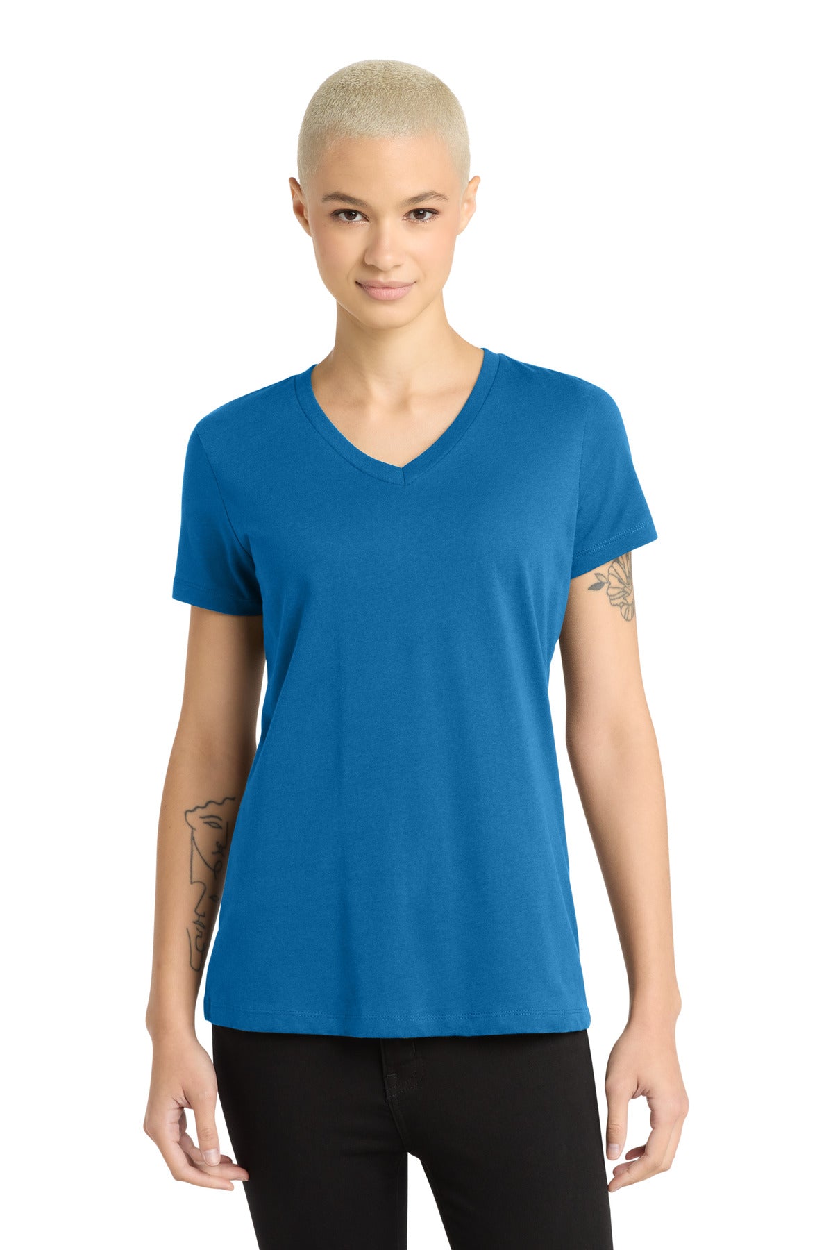 District   - Women's Perfect Weight   V-Neck Tee. DM1170L