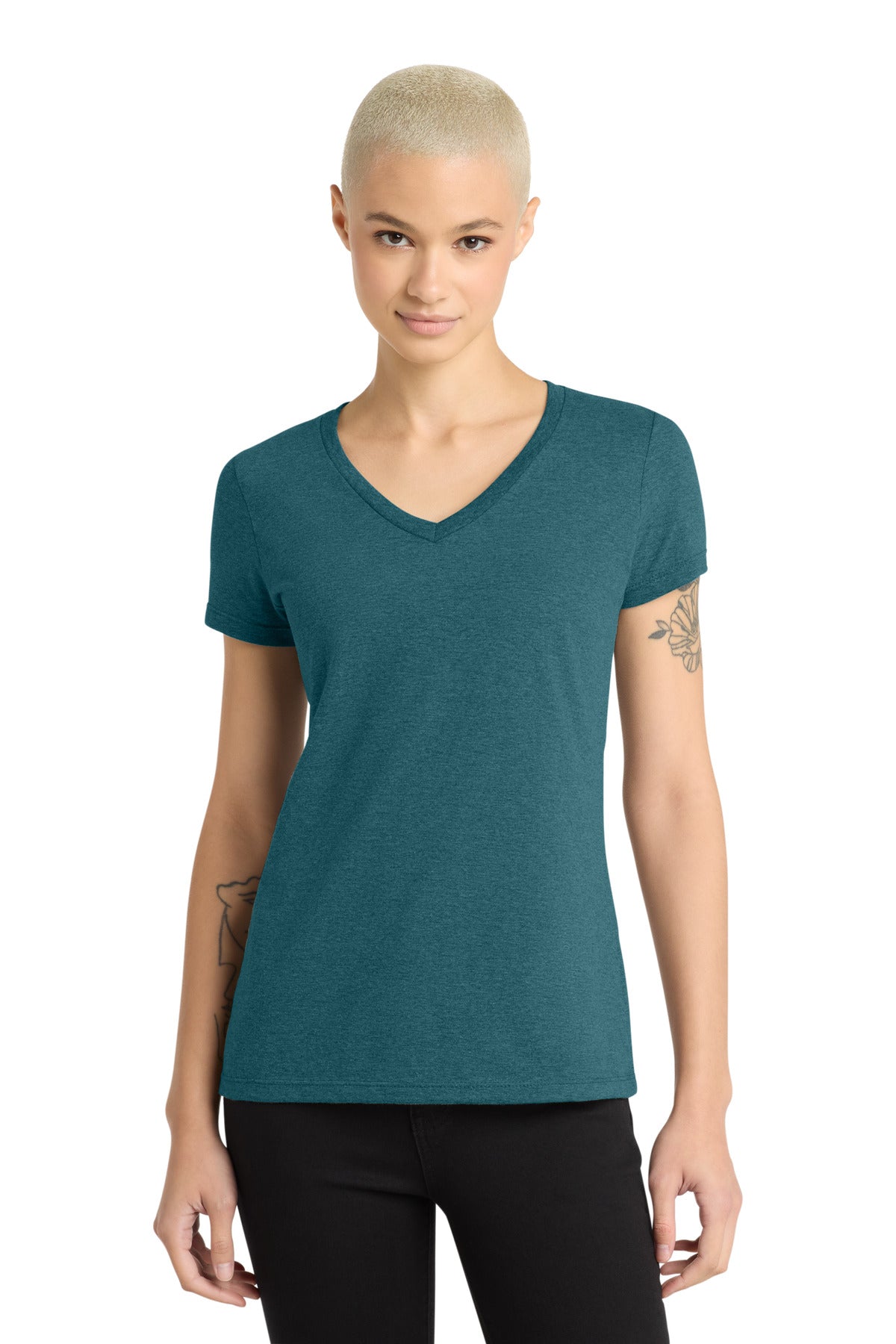 District   - Women's Perfect Weight   V-Neck Tee. DM1170L