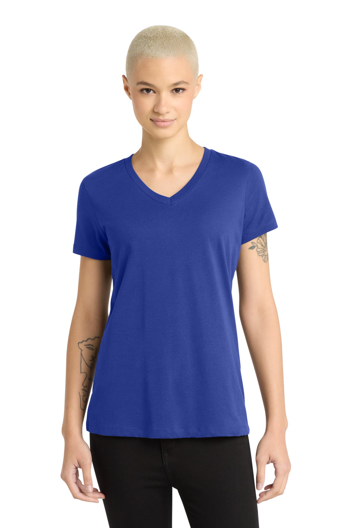 District   - Women's Perfect Weight   V-Neck Tee. DM1170L